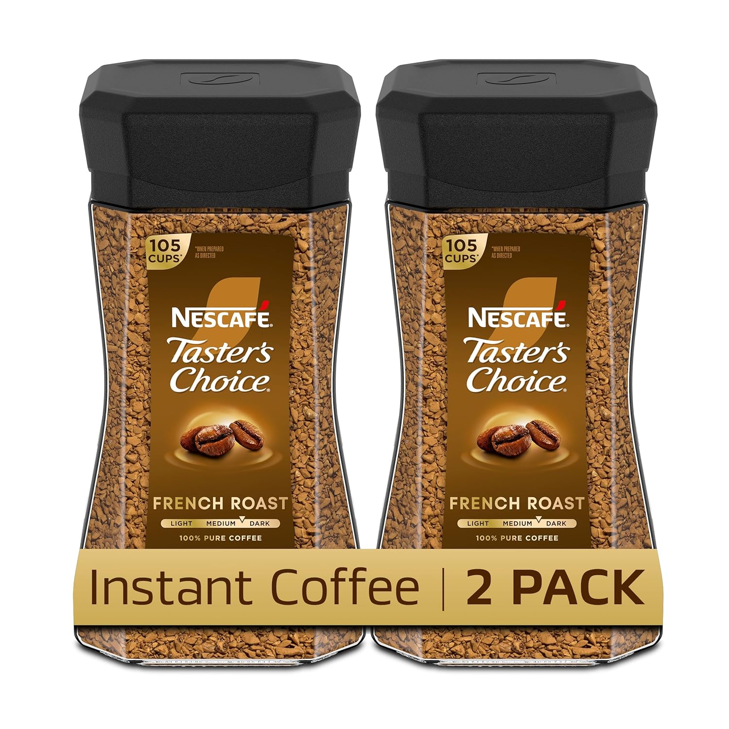 nescafe dark roast instant coffee french roast 2 jars 7 oz each