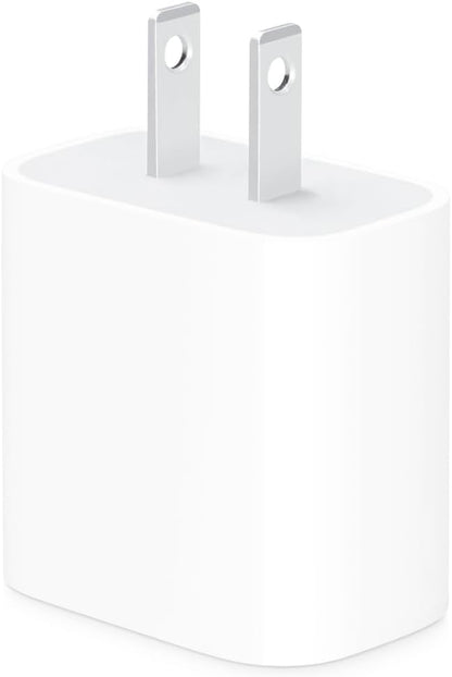 Apple 20W compact USB-C power adapter for iPhone iPad AirPods fast charging