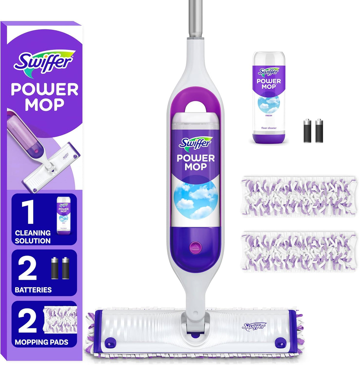 Swiffer PowerMop Multi-Surface Mop Kit for Floor Cleaning, Includes PowerMop - Rayz Mart